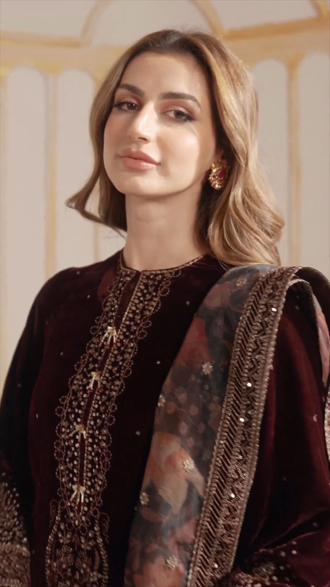 Designer Party Wear Look Heavy Pure Viscose Velvet Top Plazzo & Dupatta Set