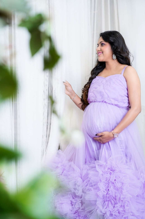 Lavender Royalty Maternity Gowns
